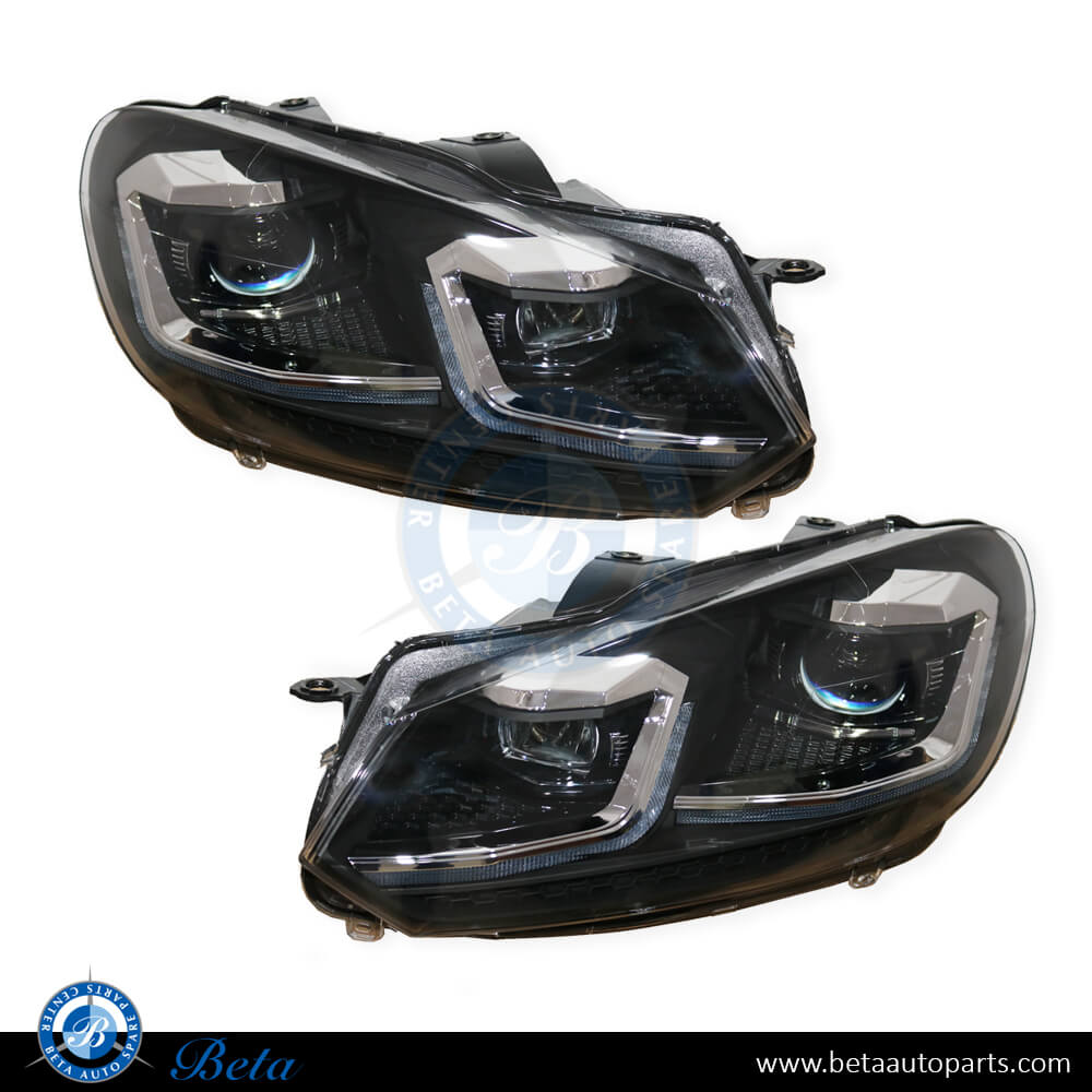 Headlamp Upgrade from Halogen to Golf 7.5 Chrome LED Look for Volkswagen Golf 6 2008-2012 models, Part Number 5K1941005L / 5K1941006L Headlamp Upgrade from Halogen to Golf 7.5 Chrome LED Look for Volkswagen Golf 6 2008-2012 models, Part Number 5K1941005L / 5K1941006L